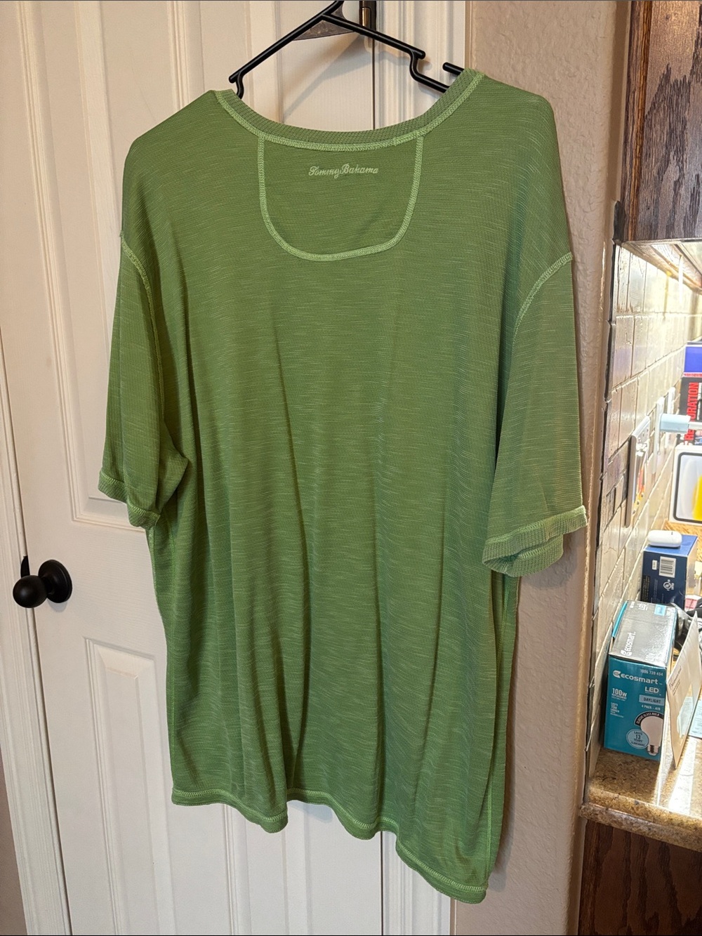 Tommy Bahama Short Sleeve Crew Neck Tee in Light Green - Picture 2 of 4